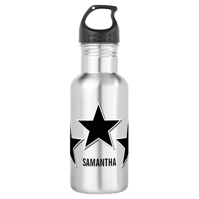 Garrafa de Liberdade Trio Estelar, Preto (Frente)
