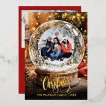 Garrafa de Neve Rústica de Natal 2 Foto