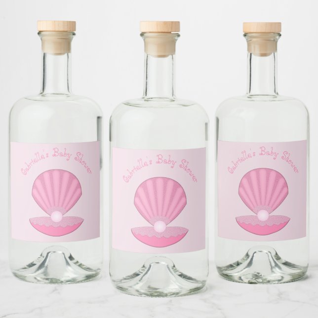 Garrafa de ostras rosa e Chá de fraldas de pérolas (Garrafas)
