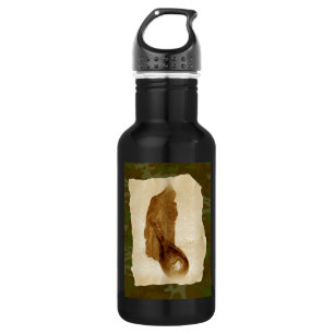 Garrafa de pó de couro antiga