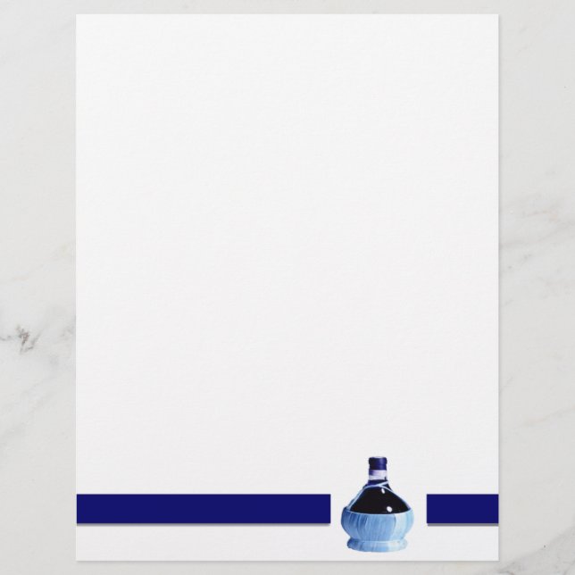 Garrafa de vinho azul (Frente)