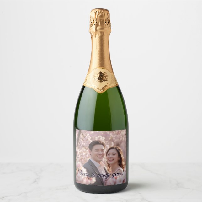 Garrafa de Vinho de Casamento (Frente)