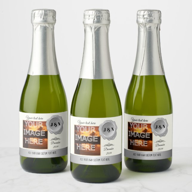 Garrafa de Vinho Espumante Mini Personalizada  (Garrafas)