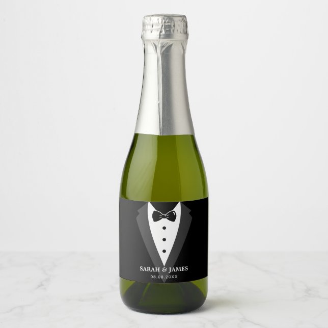 Garrafa de Vinho Espumante para Festa de Casamento (Frente)