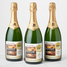 Garrafa de Vinho Espumante Personalizada com Foto