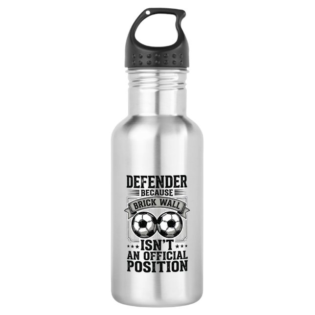 Garrafa Defensor de Futebol Parede de Tijolos Camisa Vinta (Frente)