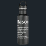 Garrafa Definição MASON Nome Personalizado Funny Birthday<br><div class="desc">Definição MASON Nome Personalizado Funny Birthday - Ideia de presente</div>