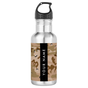 Garrafa Desert Camouflage Pebbles, o teu nome Personaliza