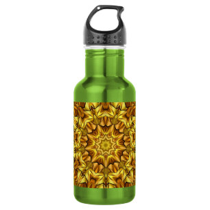 Garrafa Design abstrato antigo do ouro Mandala - 63495