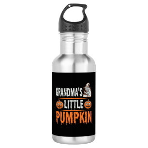 Garrafa Design de Bruxa de Halloween da Pequena Abóbora da
