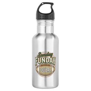 Garrafa Design de Camisa Vintage de Futebol Sunday Funday_