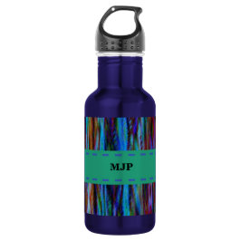 Garrafa Design de stripes de Abstrato personalizáveis