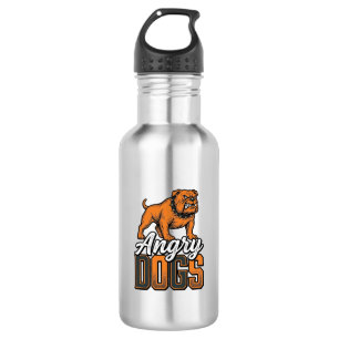 Garrafa Design de Tipografia Bulldog Vintage Angry Dogs_1