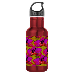 Garrafa Design Floral Magenta