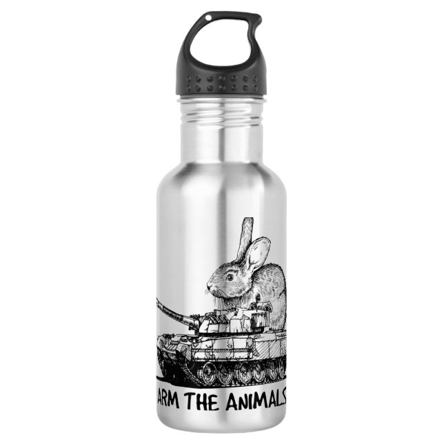 Garrafa Dia das Páscoas de coelhinhos de animais de armas  (Frente)