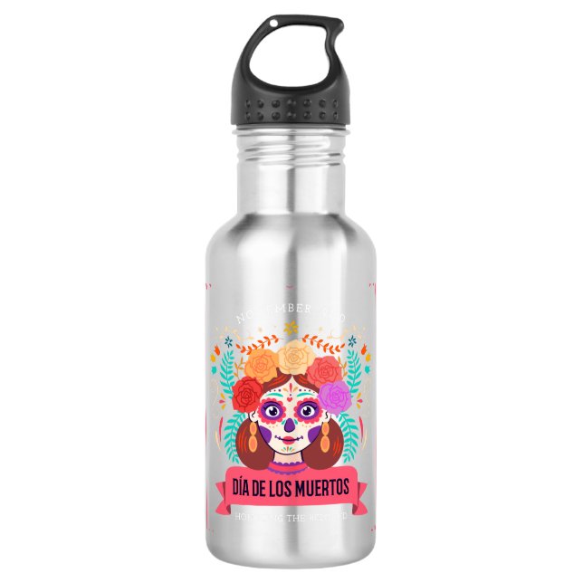 Garrafa Dia de los muertos dos mortos (Frente)