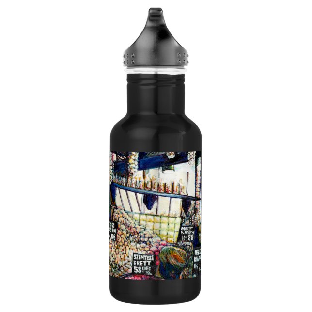 Garrafa Dimensões da curiosidade (Direita)