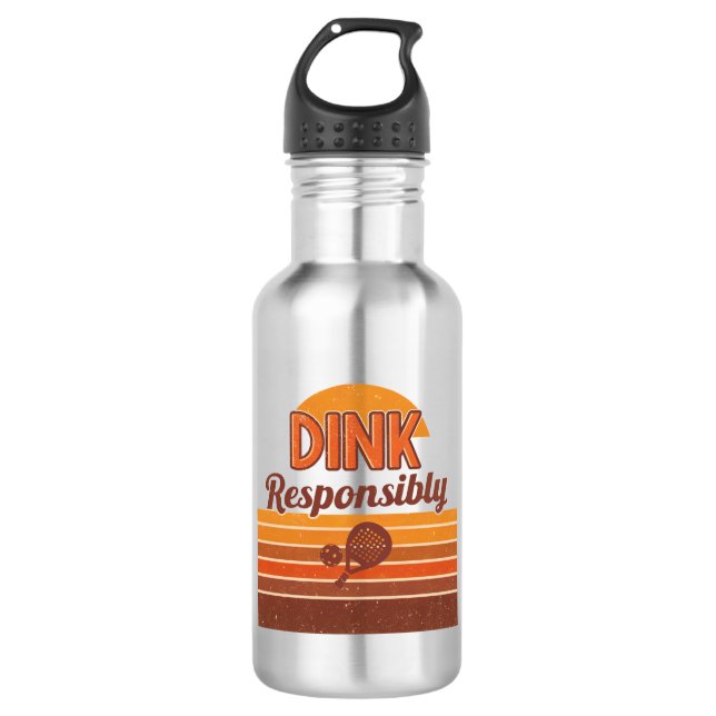 Garrafa Dink Responsibly Pickleball Retro (Frente)