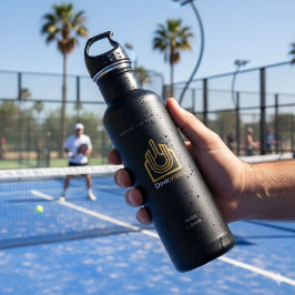 Garrafa DINKVIBES Elite Luxury Custom Name Water Bottle - 