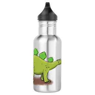Garrafa Dino cartoon do estegossauro engraçado