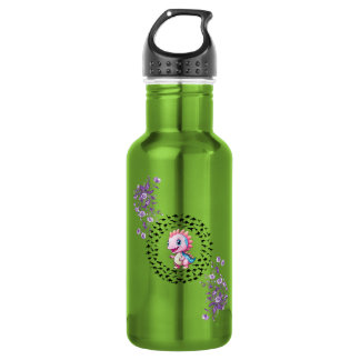 Garrafa dino fofo e engraçado