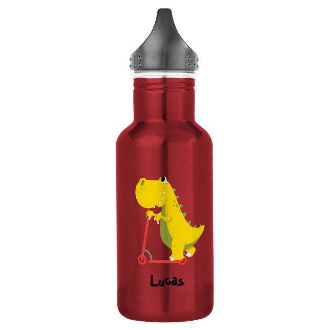 Garrafa Dinossauro Patinete Engraçado Brinquedo De Volta P (Esquerda)