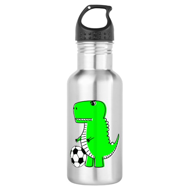 Garrafa Dinossauro Verde Adora Futebol (Frente)