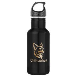 Garrafa Diseño Premium de Chihuahua en Dorado