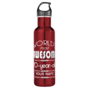 Garrafa do 70 do aniversário dos mundos obscuridade