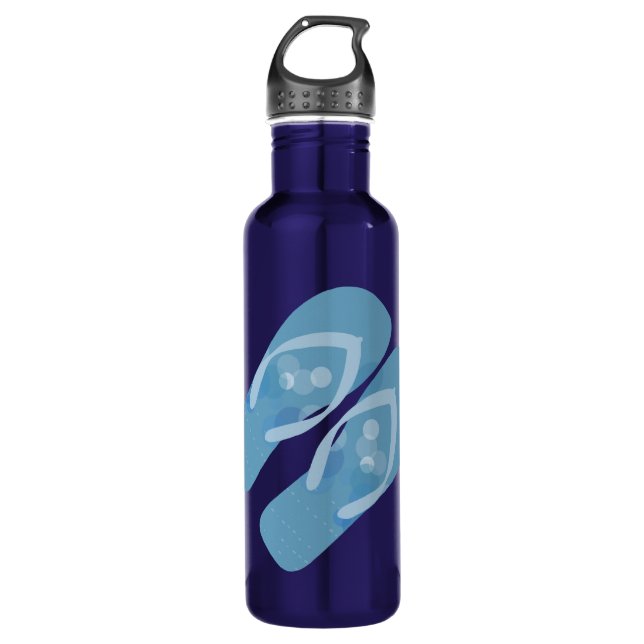 Garrafa do Tema de Praia Blue Summer (Frente)