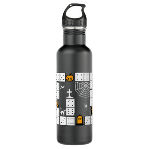 Garrafa Domino Halloween Dominoes Trick Ou Tratat Dominos 