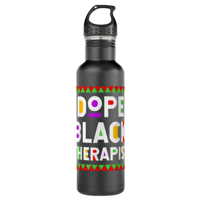 Garrafa Dope Black Therapist African American Job Proud Pr (Frente)