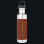 Garrafa Dourado castanho, cores profissionais, trate seu n<br><div class="desc">Esse modelo pode ser personalizado para atender a todas as profissões profissionais.</div>