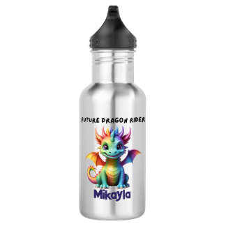 Garrafa Dragão Arco-Íris Personalizado