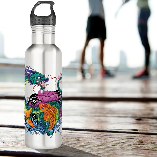 Garrafa dragão d'água e koi (Criador carregado)