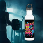 Garrafa Dream Big Hustle Hard Exercise<br><div class="desc">Stay hydrated while exercising with this Dream Big Hustle Hard water bottle.</div>