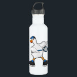 Garrafa Duck at Tennis with Tennis racket & Cap<br><div class="desc">This design is the perfect gift for a birthday,  Christmas and other celebrations. It is suitable for women,  men and kids.</div>