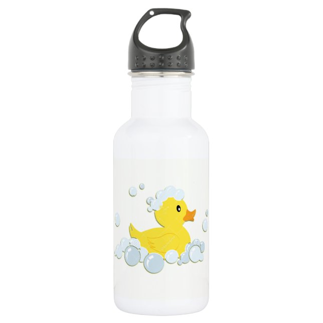 Garrafa Ducky de borracha nas bolhas (Frente)