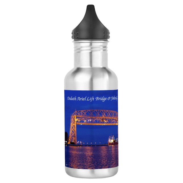 Garrafa Duluth Aerial Lift Bridge & John G. Munson (Esquerda)