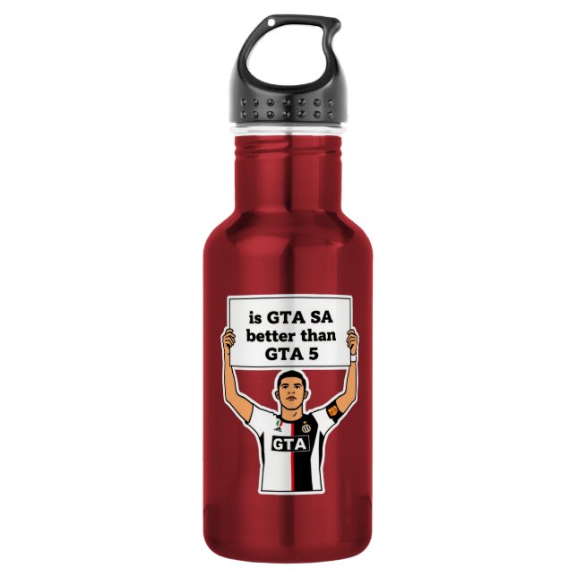 Garrafa É GTA SA melhor que GTA V declaração  (Frente)