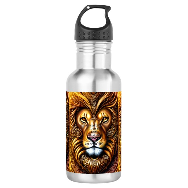 Garrafa Editar/apagar texto - Lion de Ouro incrivelmente b (Frente)
