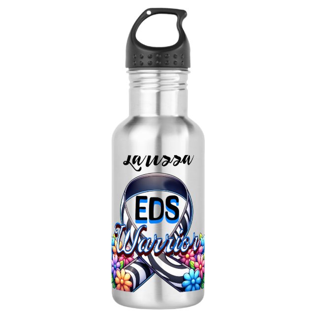 Garrafa EDS Warrior | Síndrome de Ehlers-Danlos Personaliz (Frente)