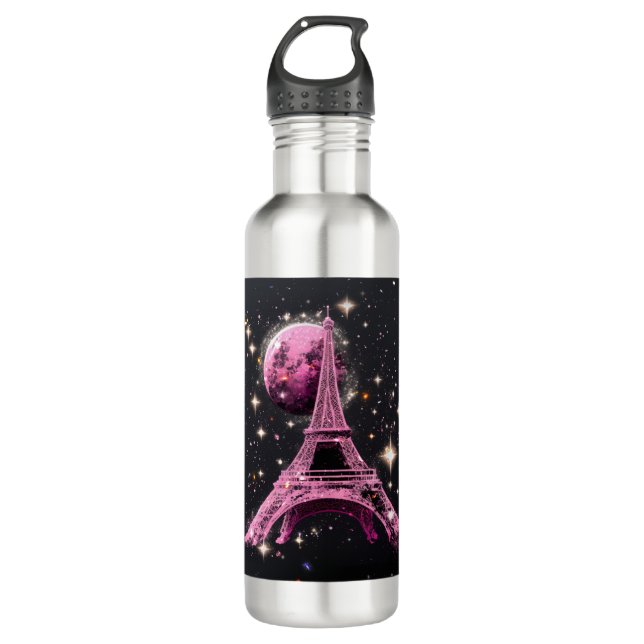 Garrafa Eiffel Tower Night Moon           (Frente)