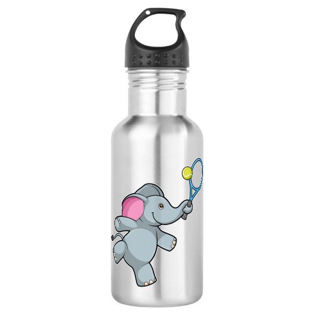 Garrafa Elefante em Tênis com raquete Tênis (Frente)