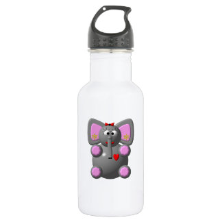 Garrafa Elefante Fofo Usando Brincos
