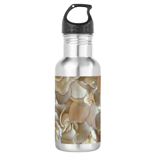 Garrafa Elegante Rosa Floral Padrão Petal (Frente)