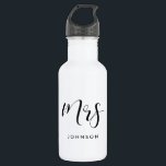 Garrafa Elegante senhora personalizada<br><div class="desc">Copo de café para casal de Mr e Mrs,  personalizável com seu próprio nome e suas cores favoritas.</div>