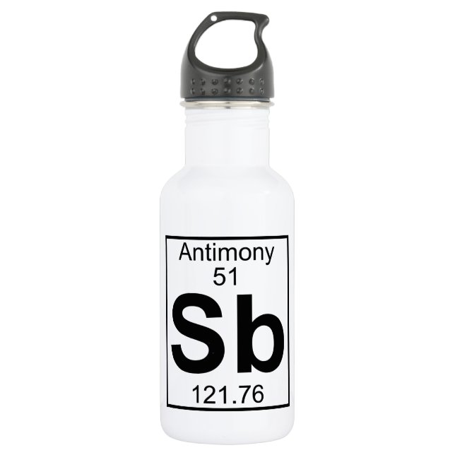 Garrafa Elemento 051 - Sb - antimónio (cheio) (Frente)
