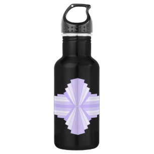 Garrafa Elemento de deco de arte em lilás e roxo 532 ml de