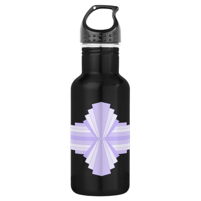 Garrafa Elemento de deco de arte em lilás e roxo 532 ml de (Frente)